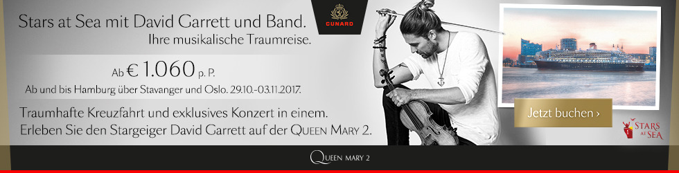 Stars at Sea David Garrett auf der Queen Mary&nbsp;2
